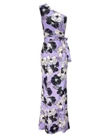 Bella Floral One-Shoulder Maxi Dress