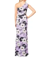 Bella Floral One-Shoulder Maxi Dress