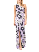 Bella Floral One-Shoulder Maxi Dress