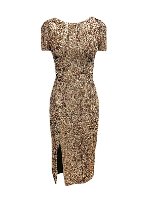 Natasha Sequined Midi-Dress