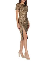 Natasha Sequined Midi-Dress