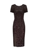 Natasha Sequined Midi-Dress