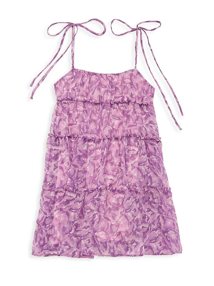 Girl's Tie Baby Doll Dress