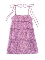 Girl's Tie Baby Doll Dress