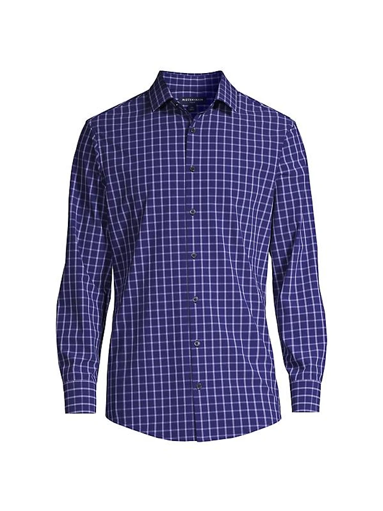 Leeward Grid Button-Front Shirt