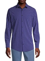 Leeward Grid Button-Front Shirt