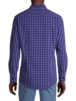 Leeward Grid Button-Front Shirt