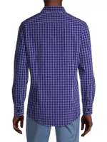 Leeward Grid Button-Front Shirt