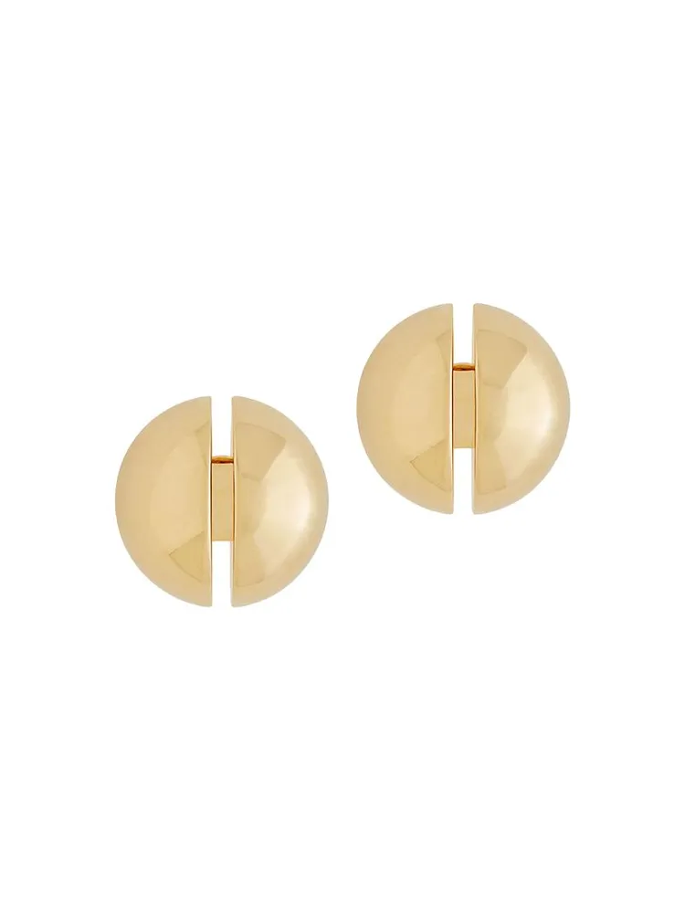 Ball Split Earrings In Metal