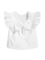 Little Girl's & Back-Bow Cotton Blouse