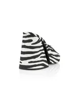 Slice Zebra Platform Slide-On Sandals