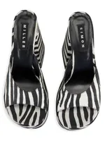 Slice Zebra Platform Slide-On Sandals