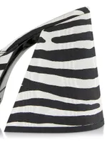 Slice Zebra Platform Slide-On Sandals