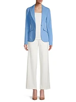 Aurora Rounded-Hem Blazer