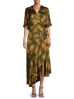 Mandalay Silk Wrap Dress