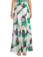 Veruschka Silk Palazzo Pants