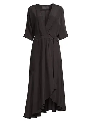 Beloved Wrap Midi-Dress