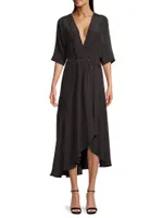 Beloved Wrap Midi-Dress