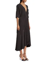 Beloved Wrap Midi-Dress