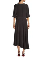 Beloved Wrap Midi-Dress