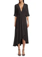 Beloved Wrap Midi-Dress