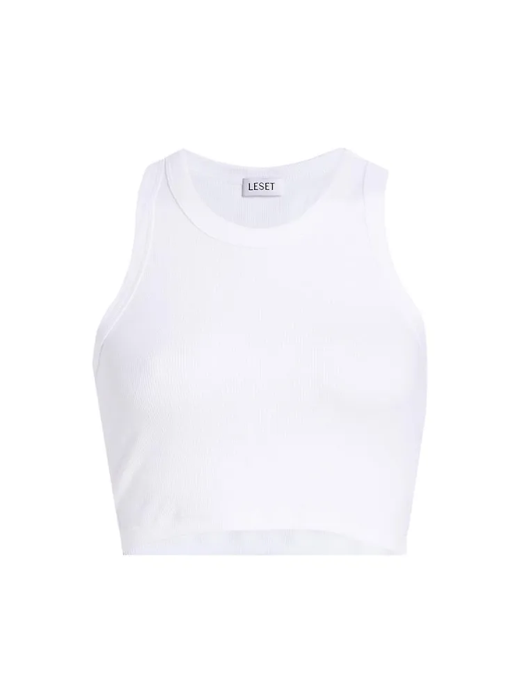 Kelly Cotton Racerback Crop Tank