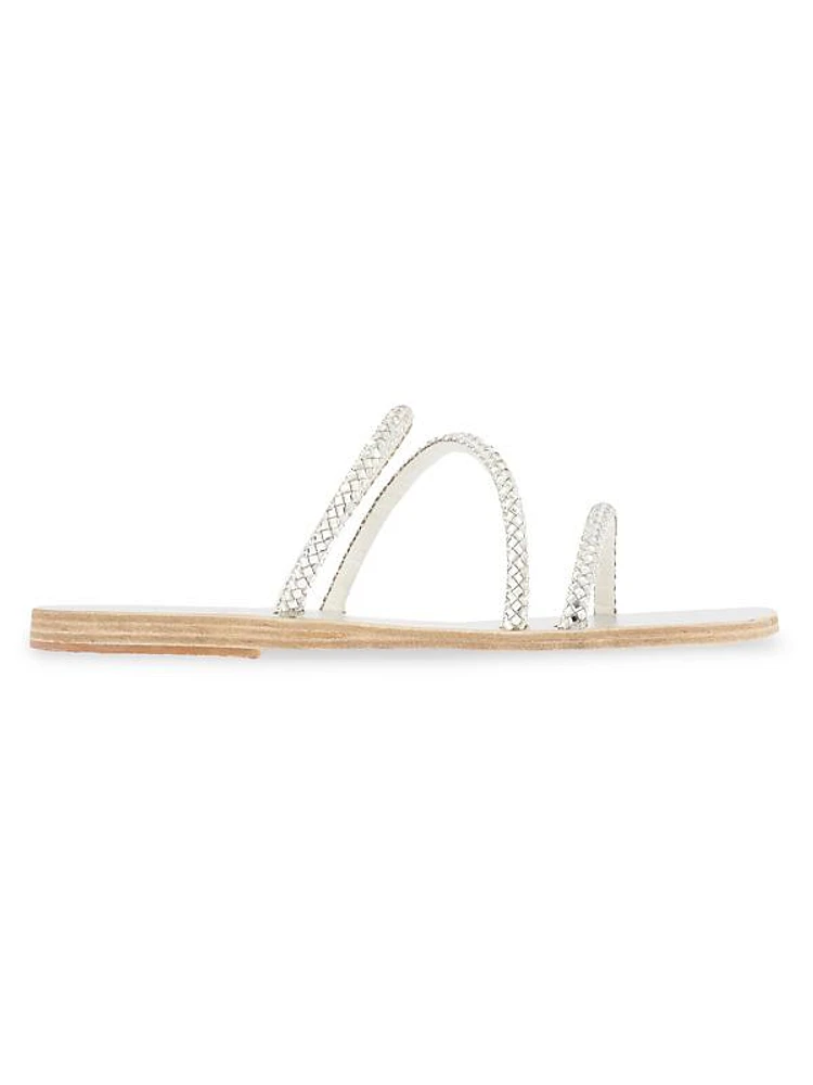 Polytimi Crystal-Embellished Strappy Sandals