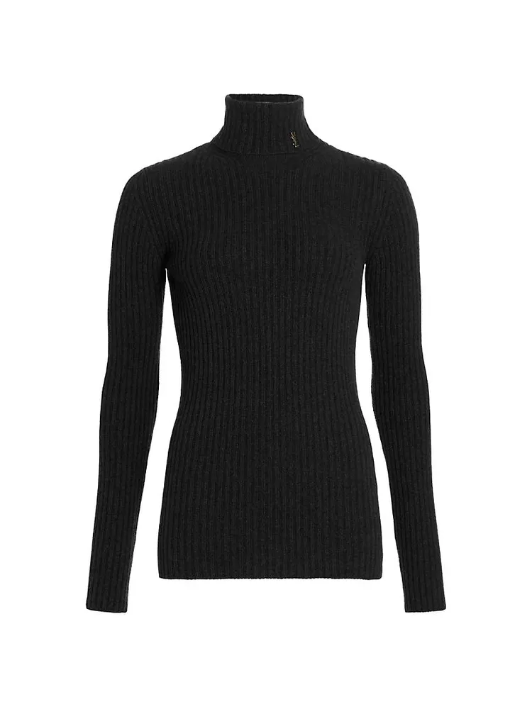 Ribbed Virgin Wool Turtleneck