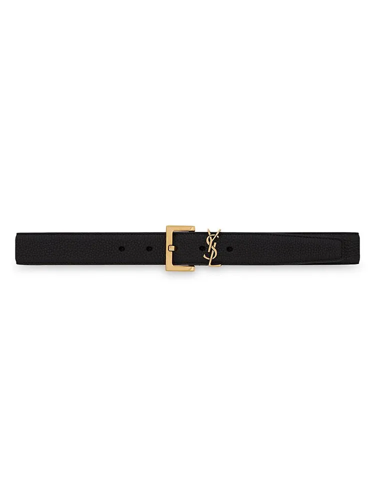 Milo Logo Buckle Leather Belt