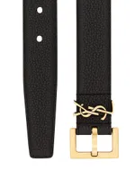 Milo Logo Buckle Leather Belt