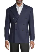 Wool Double-Breasted Blazer