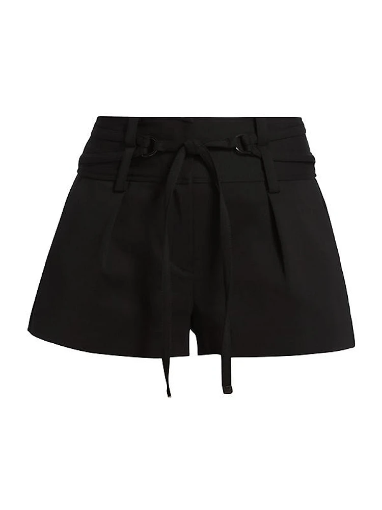 Daria Cotton-Blend Tie-Waist Shorts