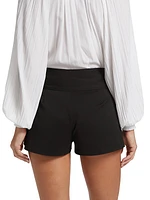 Daria Cotton-Blend Tie-Waist Shorts