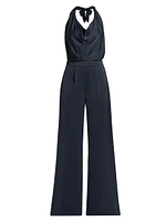 Harriet Satin Halter Jumpsuit