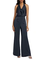 Harriet Satin Halter Jumpsuit