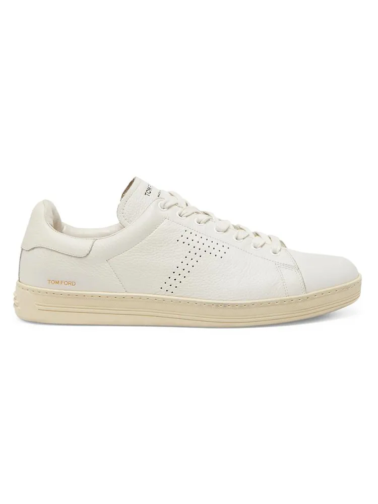 Grain Leather Low-Top Sneakers