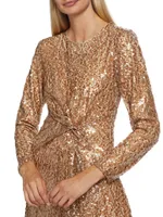 The Selma Sequined Midi-Dress