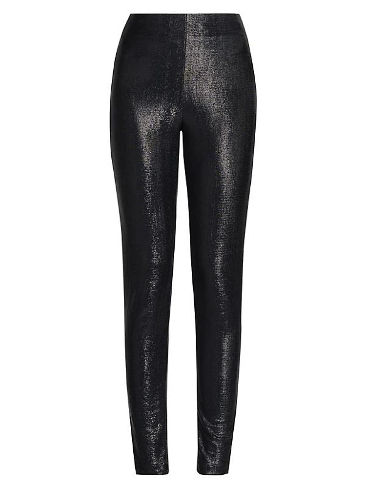 Sparkle High-Waisted Skinny Pants