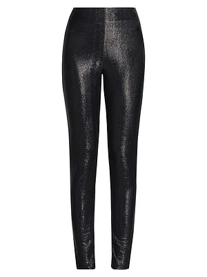 Sparkle High-Waisted Skinny Pants