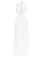 Cut-Out Halterneck Gown