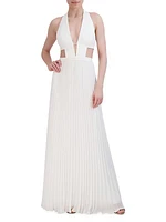 Cut-Out Halterneck Gown