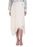 Pleated Midi-Skirt