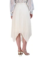 Pleated Midi-Skirt