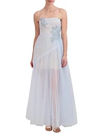 Strapless Tulle Gown
