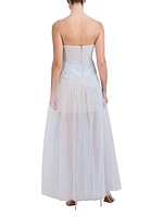 Strapless Tulle Gown