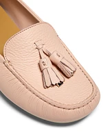 Dot Sole Leather Moccasin Loafers