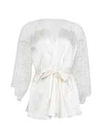 Silk & Lace Short Robe