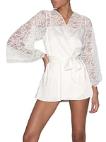 Silk & Lace Short Robe