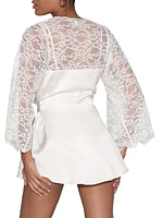 Silk & Lace Short Robe