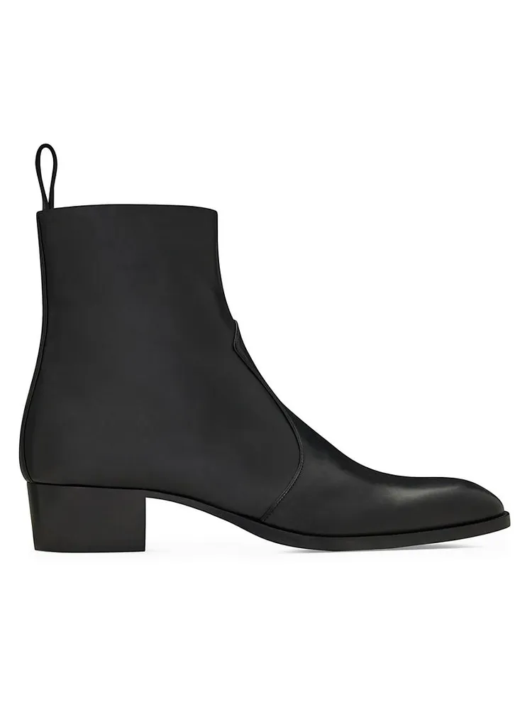 Wyatt Zipped Boots Smooth Leather